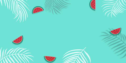 summer background pattern with leaves