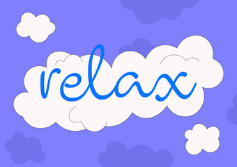 Relax - Purple banner

