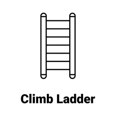 Climb ladder Vector Icon

