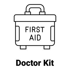 Doctor kit Vector Icon

