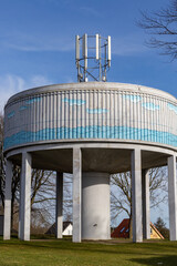 Bronderslev, Denmark A landmark water tower in the city.