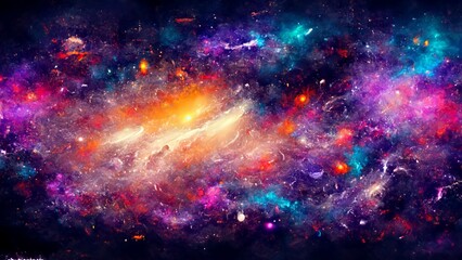 Fototapeta premium Space Galaxies Cosmos background