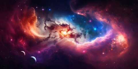 Obraz premium Space Galaxies Cosmos background