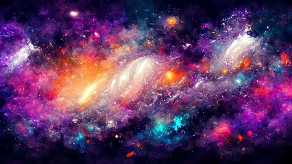 Fototapeta premium Space Galaxies Cosmos background