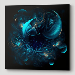 Abstract art fractal background