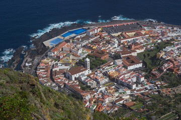 Fototapeta premium view of the municipality of Garachico.