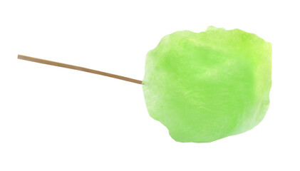 Green cotton candy