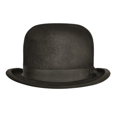 Vintage black bowler hat - 573550135