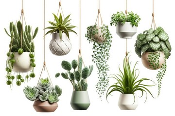hanging pots, ai generated