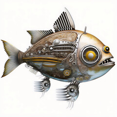 Hi-tech robotic fish in intricate design