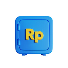 3d Indonesian rupiah money safe box