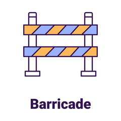 Barricade Vector Icon

