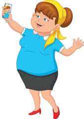 beautiful fat girl selfie