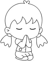 Cartoon Cute thai student