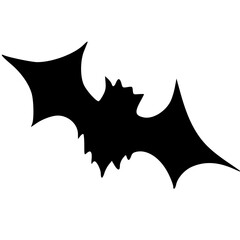 vector illustration of bat shape