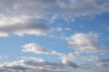 Fototapeta na wymiar Beautiful morning sky with clouds.