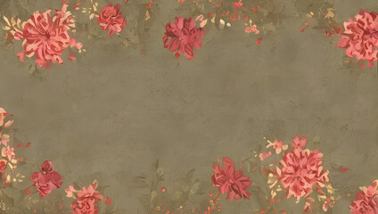 アンティーク生地の背景　ビンテージ　壁紙