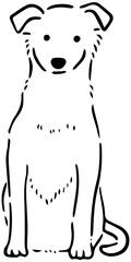 dog line drawing