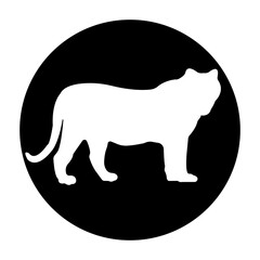 tiger icon illustration vector