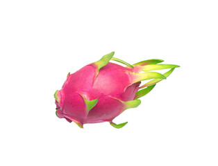 Dragon fruit, pitaya isolated on transparent background with clipping path, single Dragon fruit, pitaya with clipping path and alpha channel.  for both printing and web pages. 
