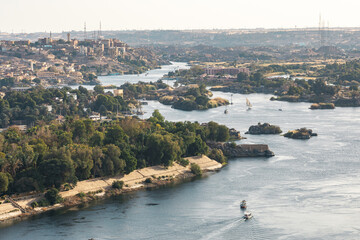 Aswan City. Traditional Nubian Architecture. Aswan is located along the Nil River. Aswan, Egypt....