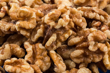 Walnut nut closeup
