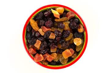 Mix variety of dried fruit