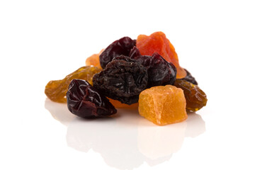 Mix variety of dried fruit