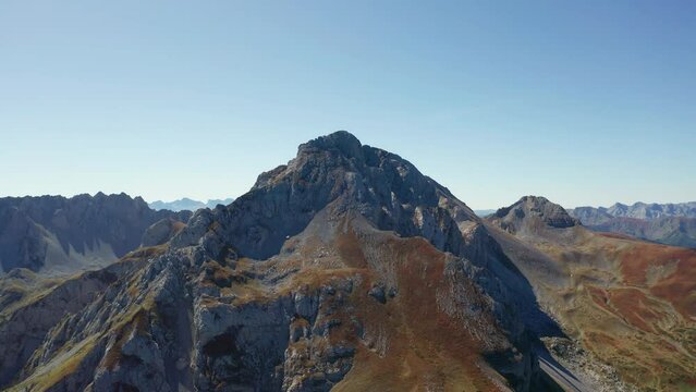 Komovi Mountain Hilltop. Komovi is a Mountain and Mountain Range in Eastern Montenegro. It is a part of the Dinaric Alps. Its Highest Peak, Kučki Kom, Reaches a Height of 2,487 m.