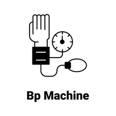 Bp machine Vector Icon

