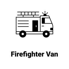 Emergency vehicle Vector Icon