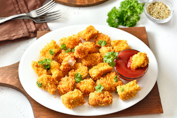 Fried chicken nuggets
