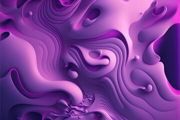 Fototapeta premium Vibrant neon purple liquid background. AI Generative