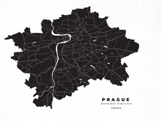 Prague map vector poster flyer  © PanzaDesign
