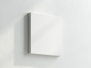 white canvas mockup, 3d render