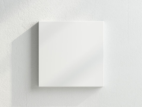 white canvas mockup, 3d render