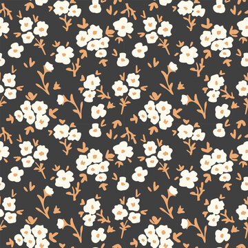 Seamless ditsy flowers