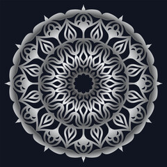 Decorative elements luxury ornament pattern gradient mandala design