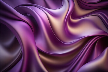 Obraz premium Smooth elegant silk. Textile abstract background. Ai Generative