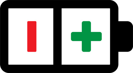 Obraz premium battery icon