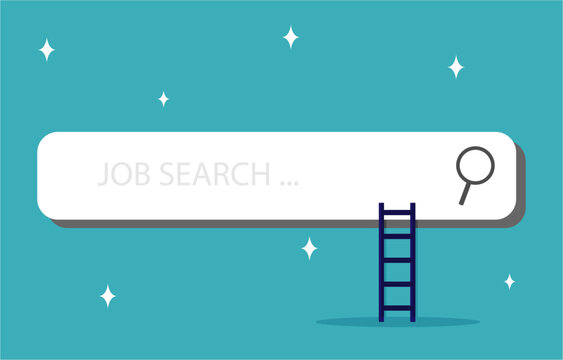 Search, Looking for a new job. employment, career, work position or job search Concepts. Vector illustration flat design isolated on white background. 