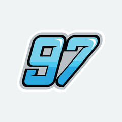 97 racing numbers