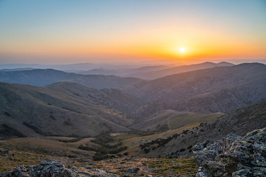 Punta La Marmora, Nuoro, Arzana, sunset in the mountains of Sardinia
