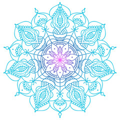 Luxury ornamental colorful mandala design background pattern