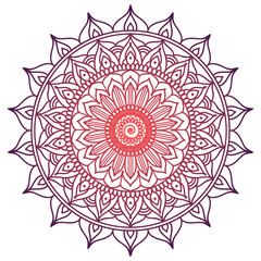 Luxury ornamental colorful mandala design background pattern