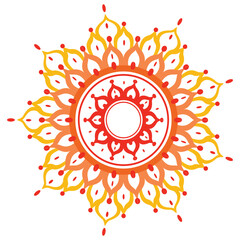 Luxury ornamental colorful mandala design background pattern