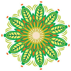 Luxury ornamental colorful mandala design background pattern