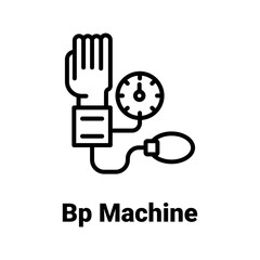 Bp machine Vector Icon

