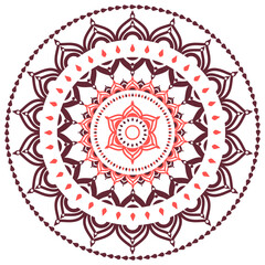 Luxury ornamental colorful mandala design background pattern