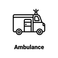 Ambulance Vector Icon

